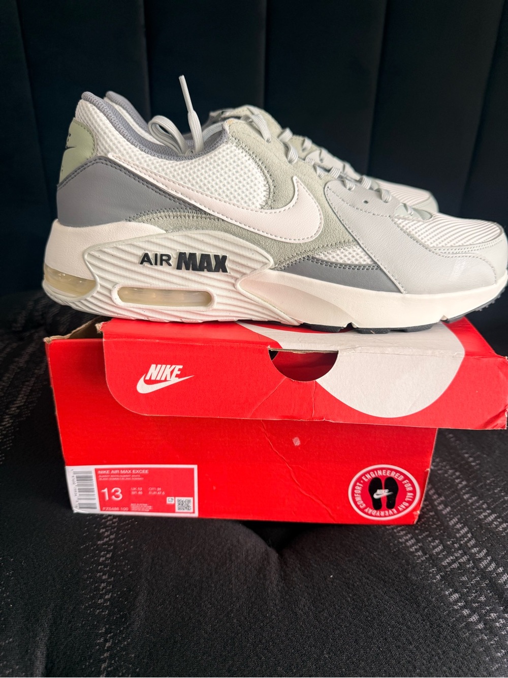 Nike Air Max Gray & White Men's Sneakers